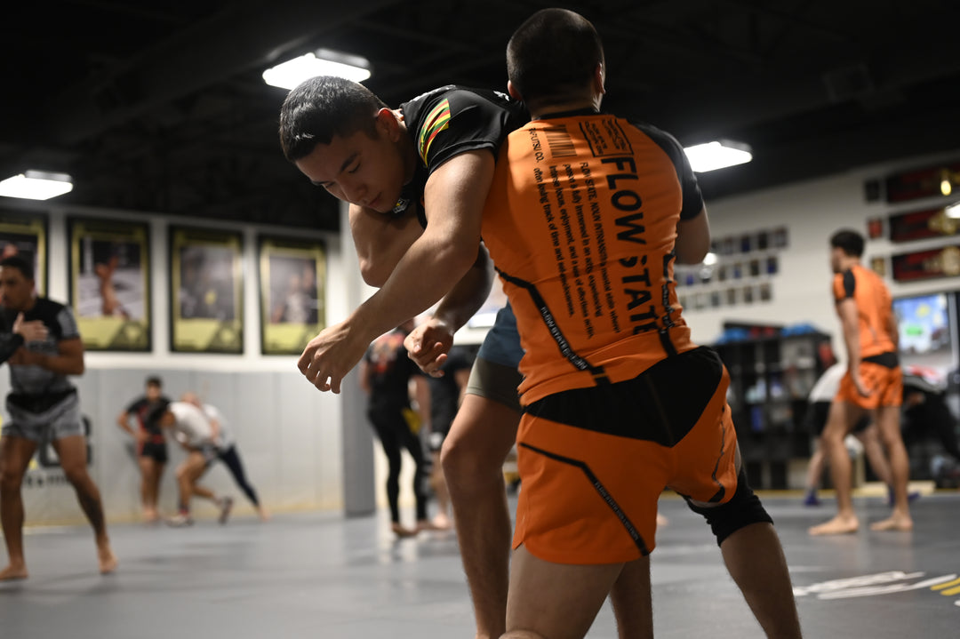 FLOW STATE NO-GI SHORTS - ORANGE