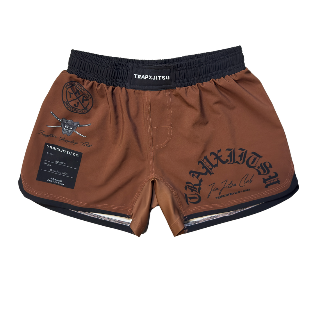 RANKED NO-GI SHORTS BROWN