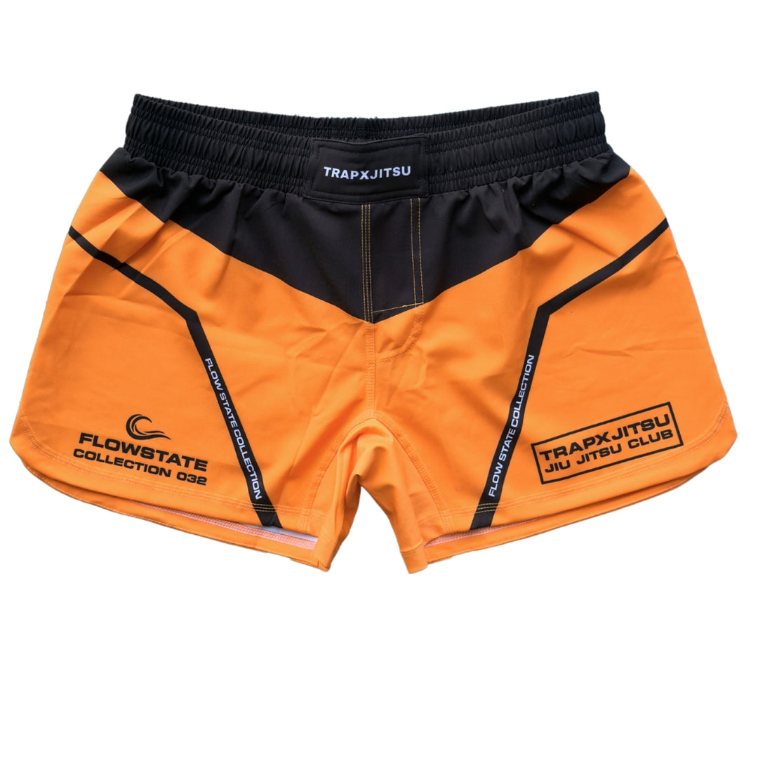 FLOW STATE NO-GI SHORTS - ORANGE