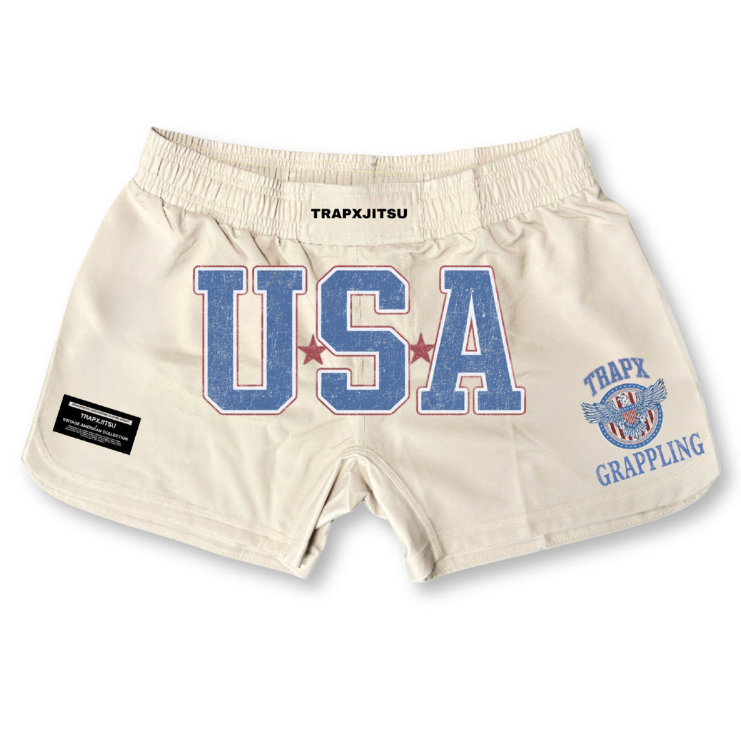 USA VINTAGE NO-GI SHORTS - OFF WHITE