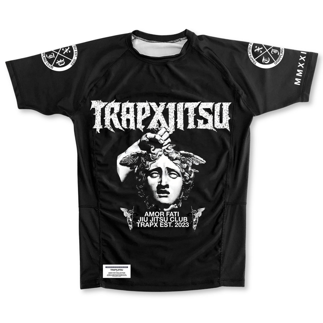 AMOR FATI SHORT SLEEVE RASHGUARD - BLACK