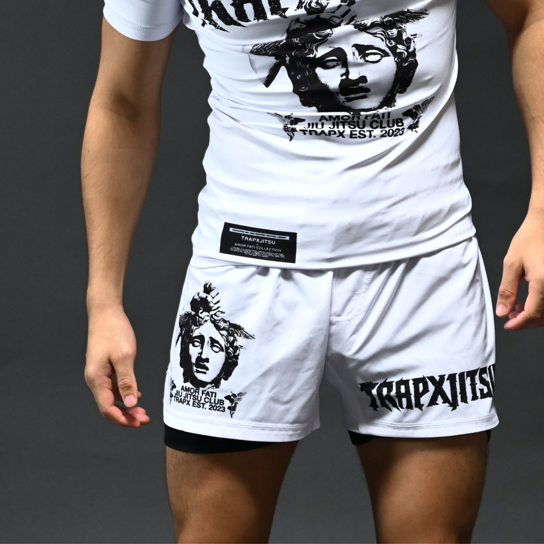 AMOR FATI NO-GI SHORTS - WHITE