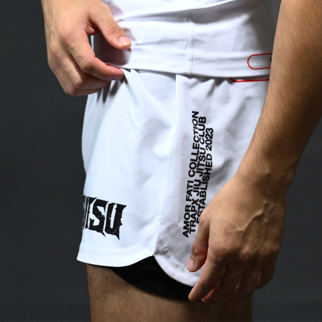 AMOR FATI NO-GI SHORTS - WHITE