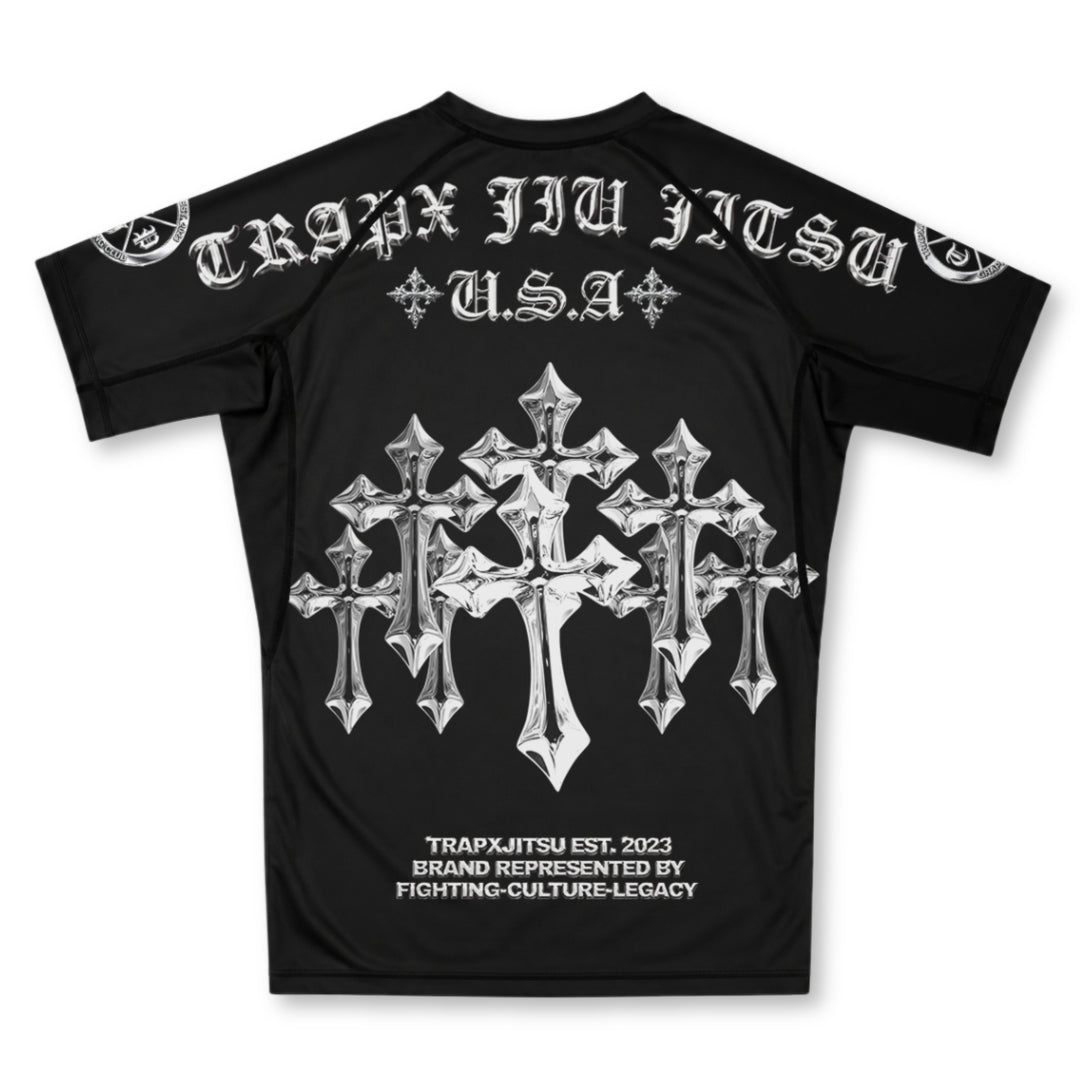 CHROME CROSS SHORT SLEEVE RASHGUARD