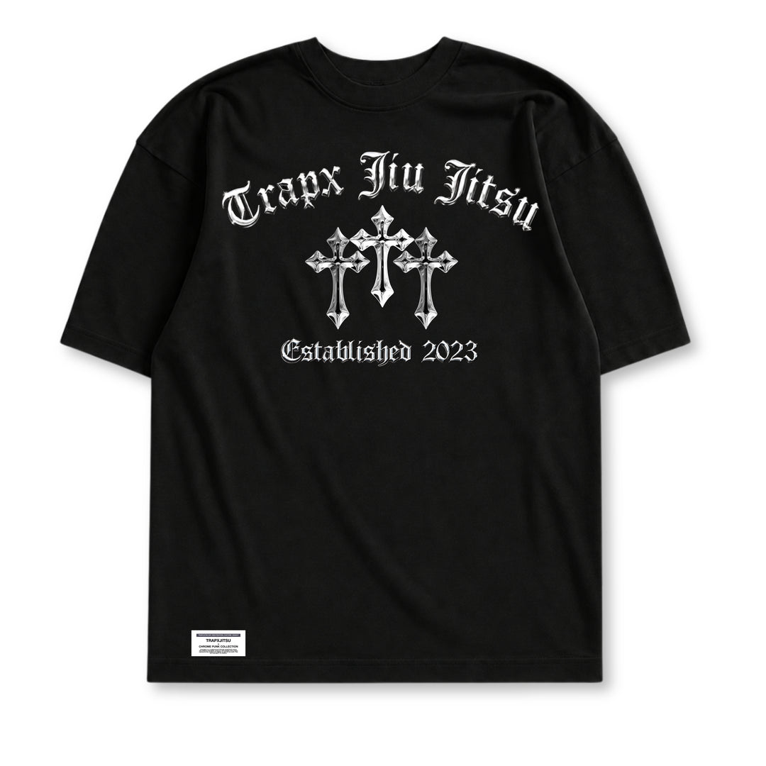 CHROME CROSS OVERSIZED T-SHIRT
