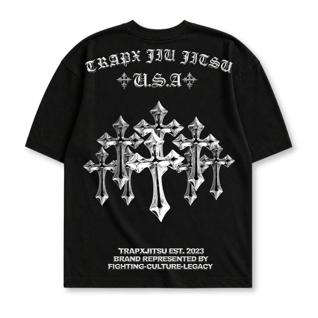 CHROME CROSS OVERSIZED T-SHIRT