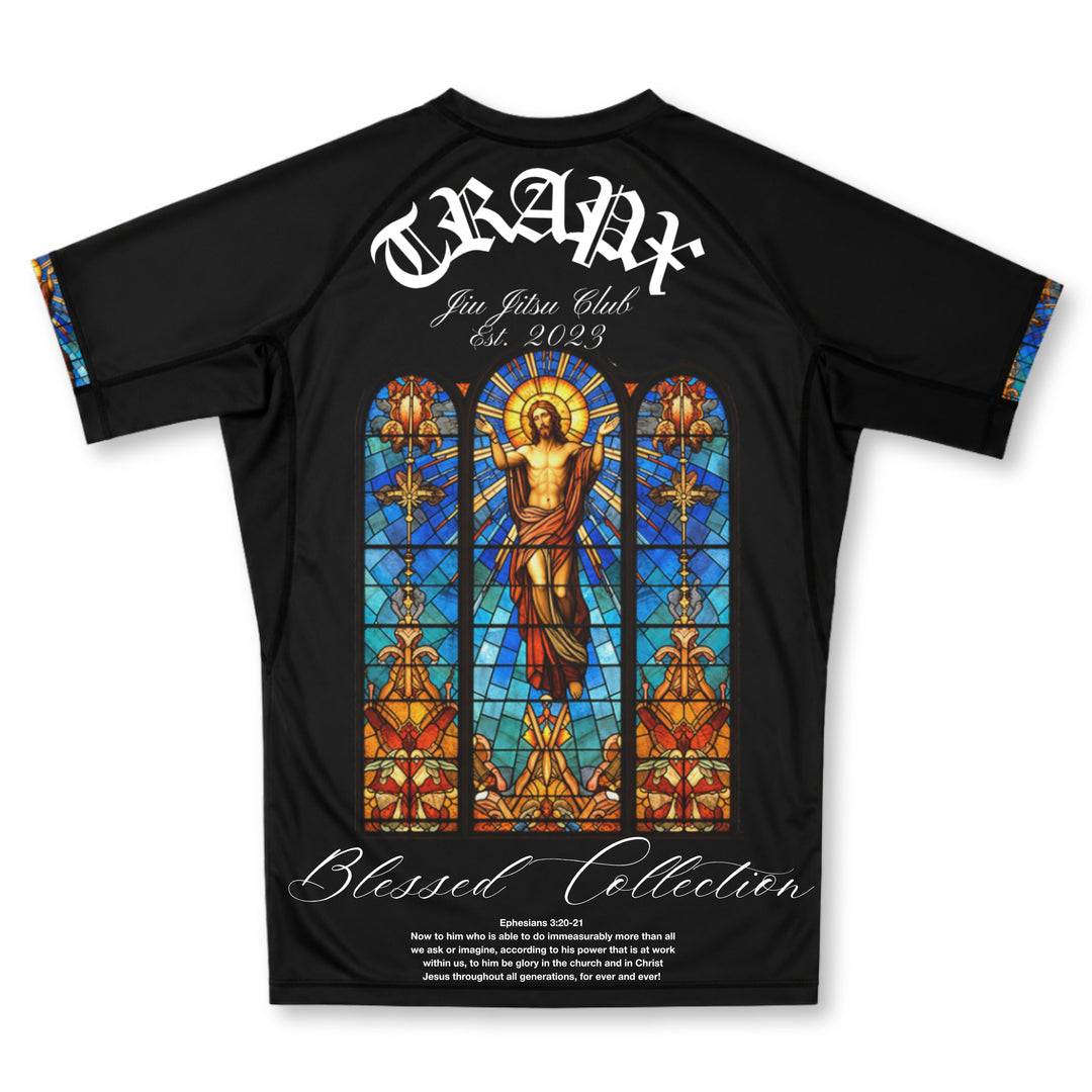 CHRIST BLESSED SHORT SLEEVE RASHGUARD