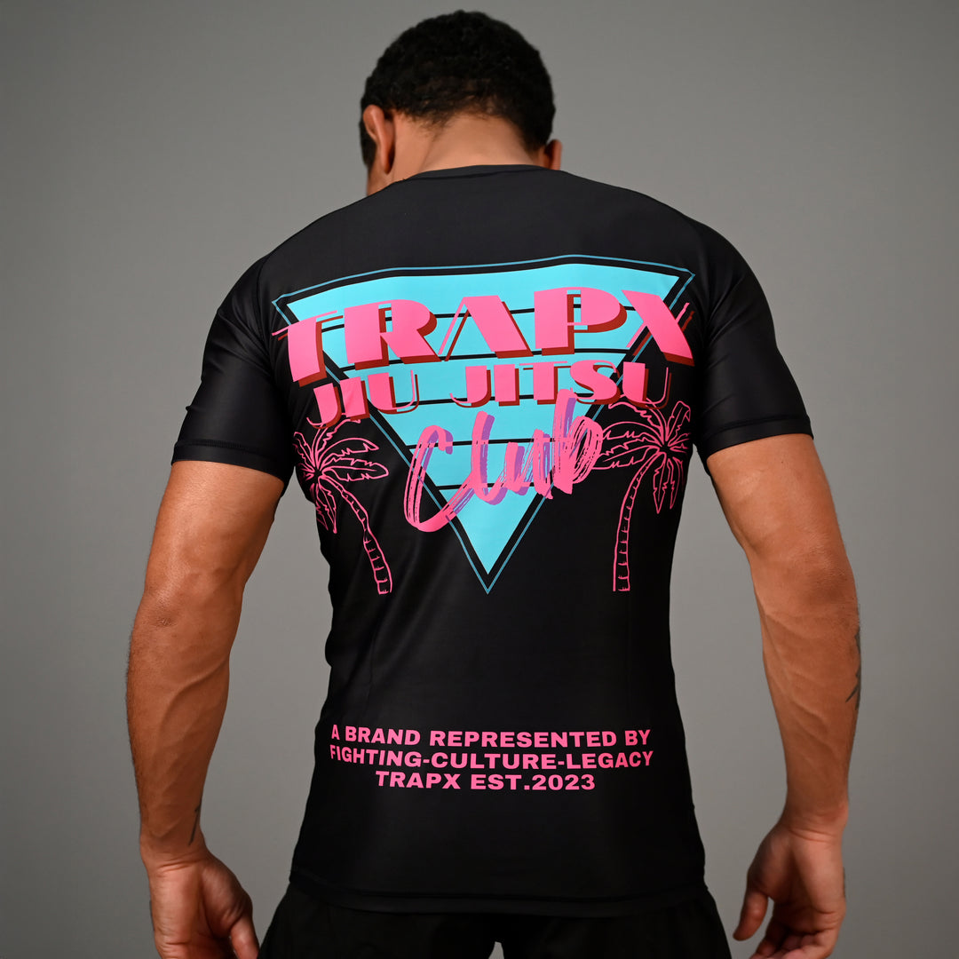 305 VICE SHORT SLEEVE RASHGUARD - BLACK