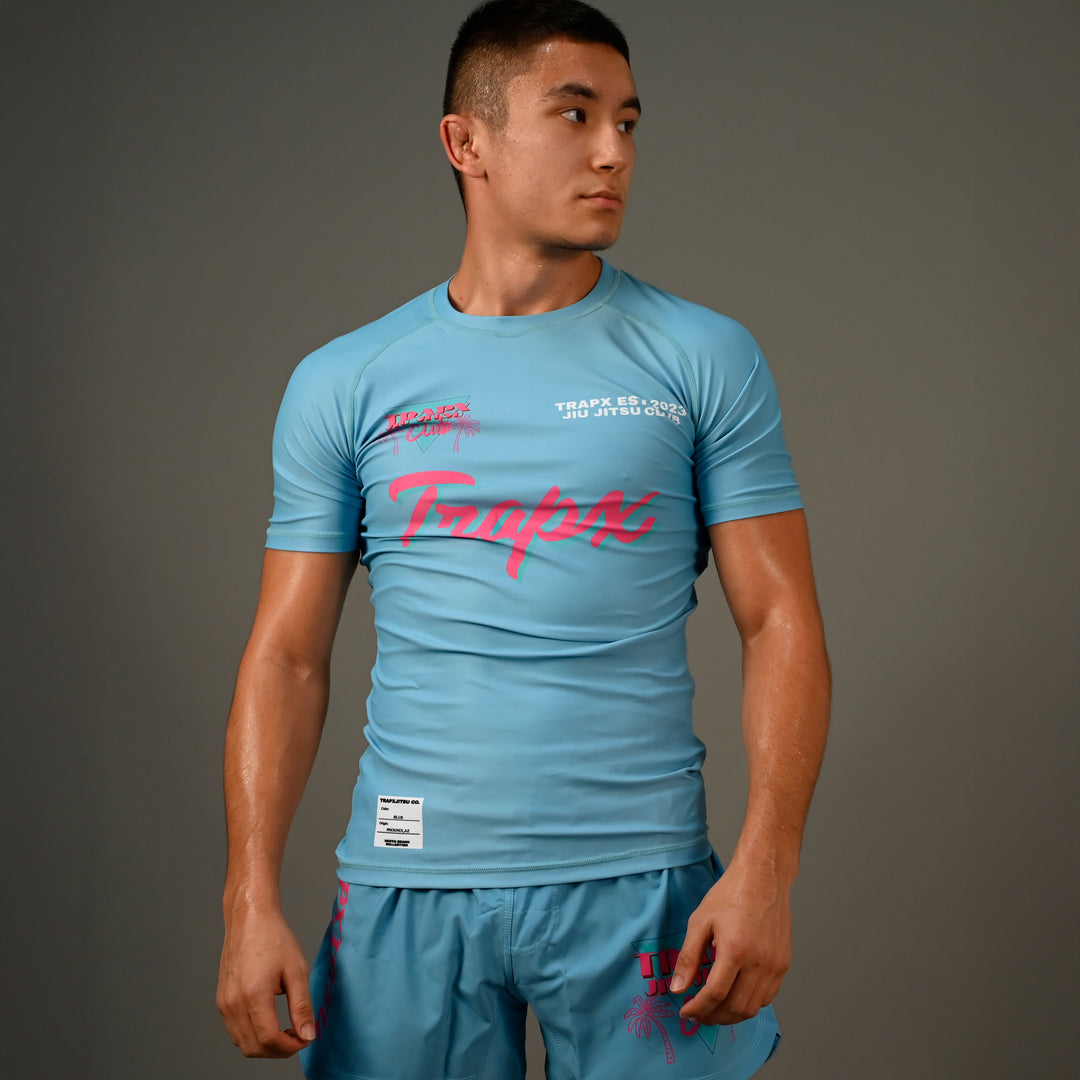 305 VICE SHORT SLEEVE RASHGUARD - BLUE