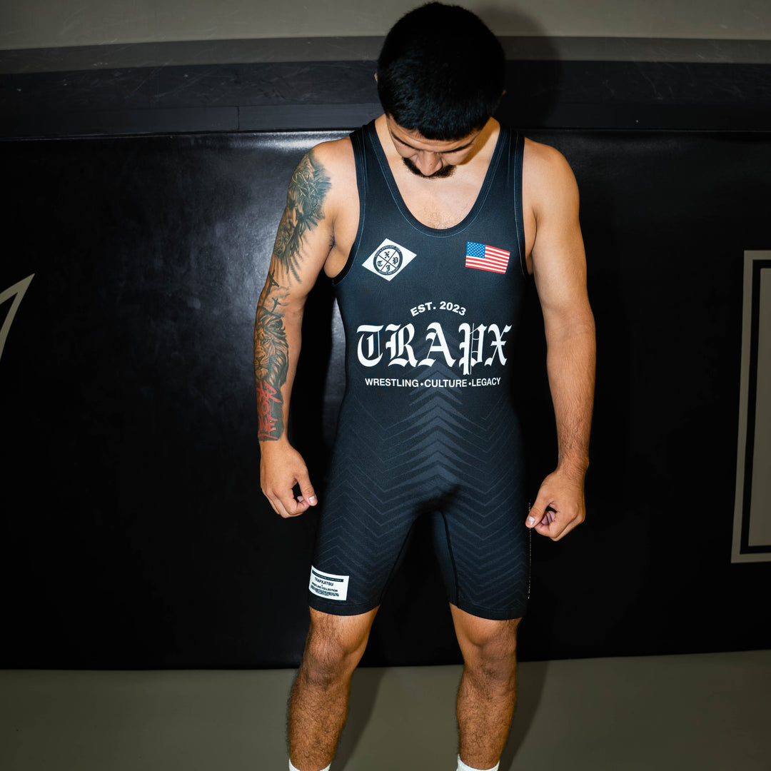 OG WRESTLING SINGLET - BLACK