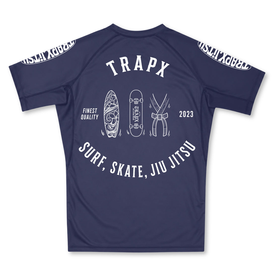 SURF SKATE JIU JITSU SHORT SLEEVE RASHGUARD