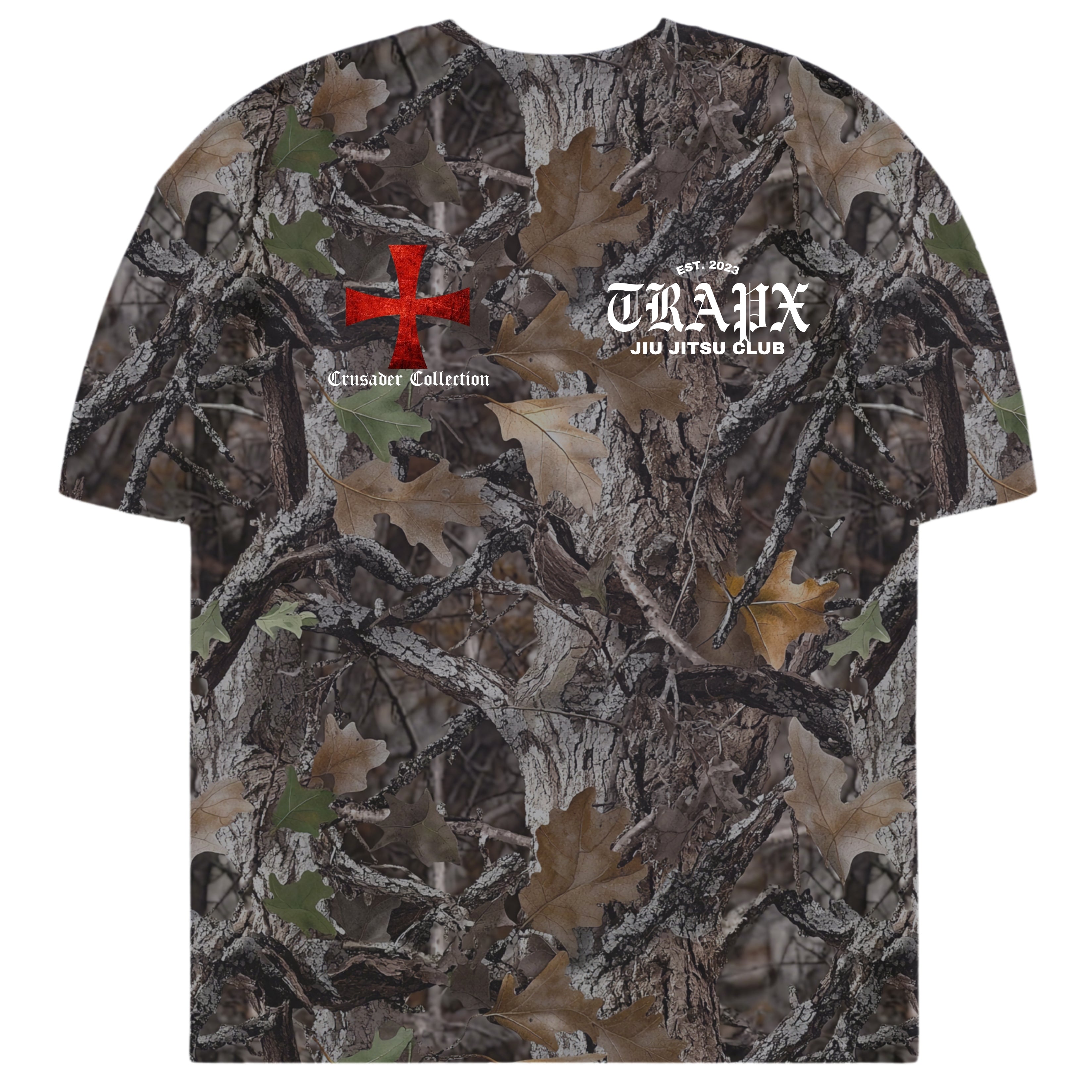 CRUSADER CROSS OVERSIZED T-SHIRT - CAMO – TrapxJitsu