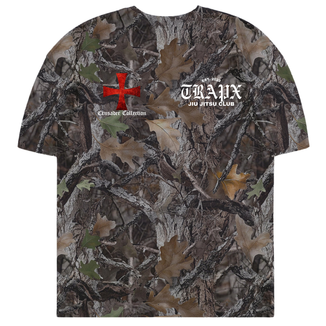 CRUSADER CROSS OVERSIZED T-SHIRT - CAMO