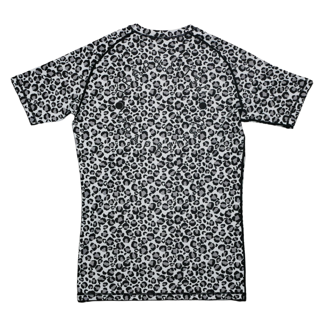 SNOW LEOPARD SHORT SLEEVE RASHGUARD