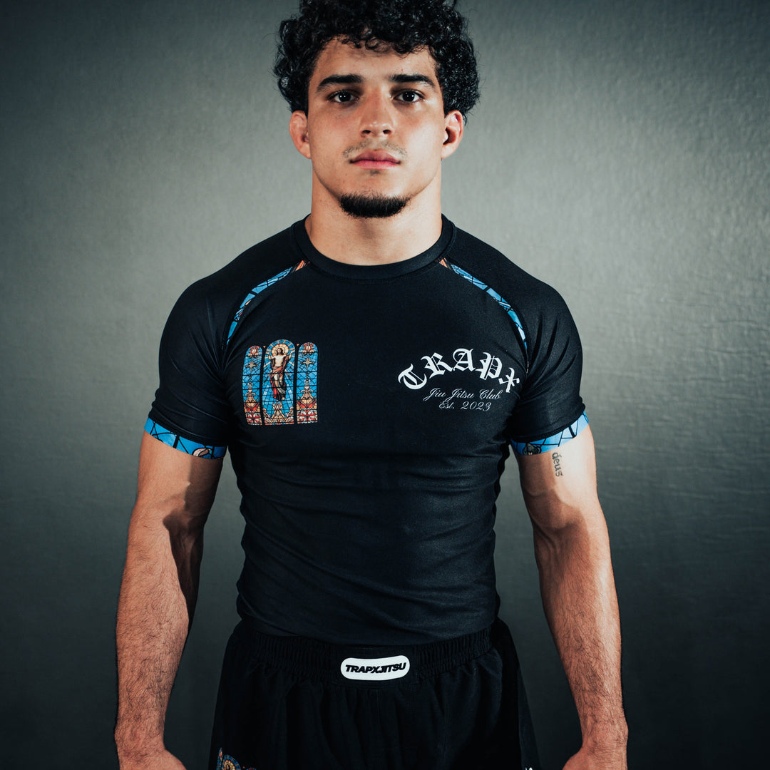CHRIST BLESSED SHORT SLEEVE RASHGUARD