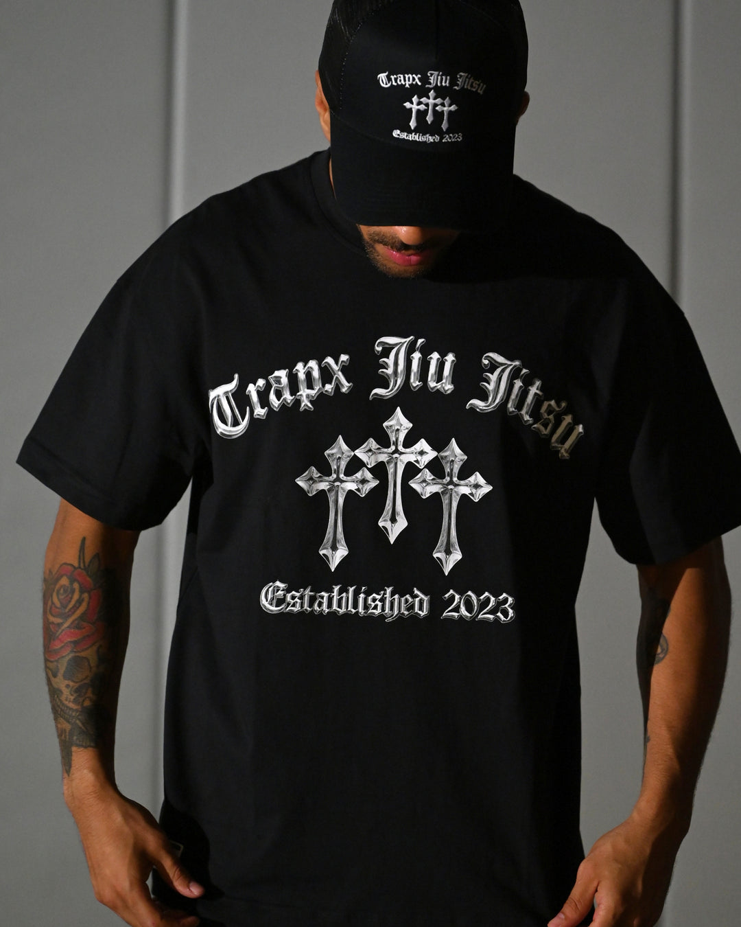 CHROME CROSS OVERSIZED T-SHIRT