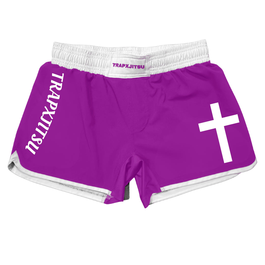 JIU JITSU & JESUS RANKED NO-GI SHORTS - PURPLE