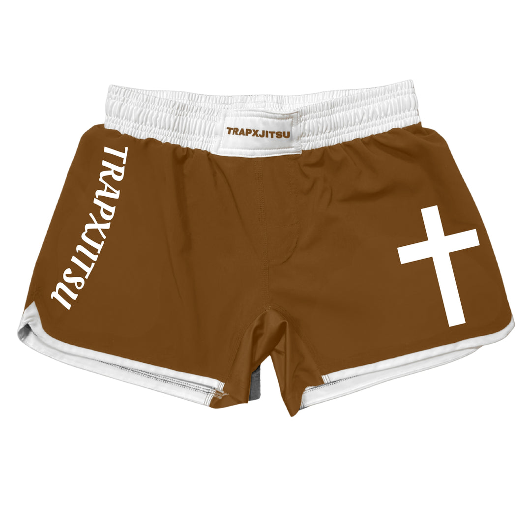 JIU JITSU & JESUS RANKED NO-GI SHORTS - BROWN