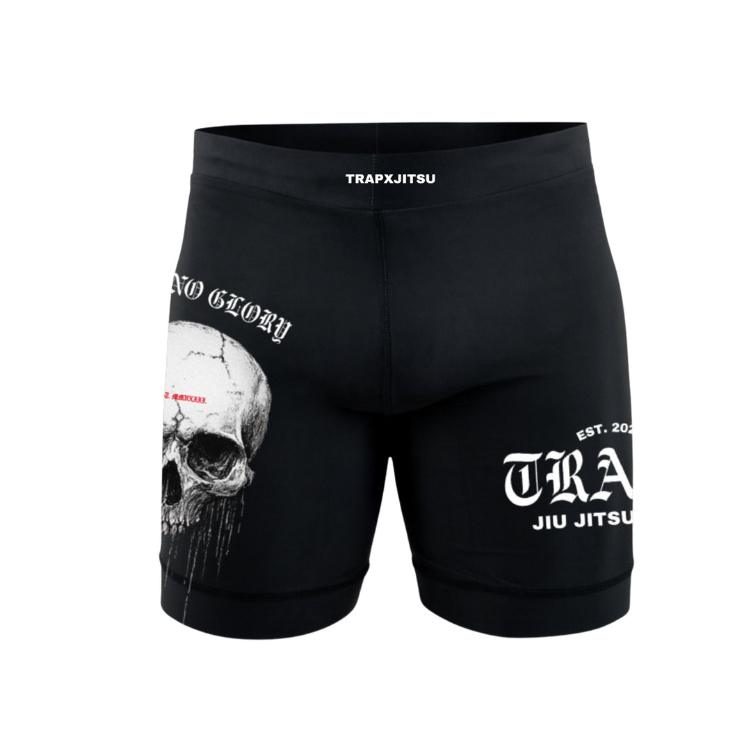 NO PAIN NO GLORY VALE TUDO SHORTS - BLACK
