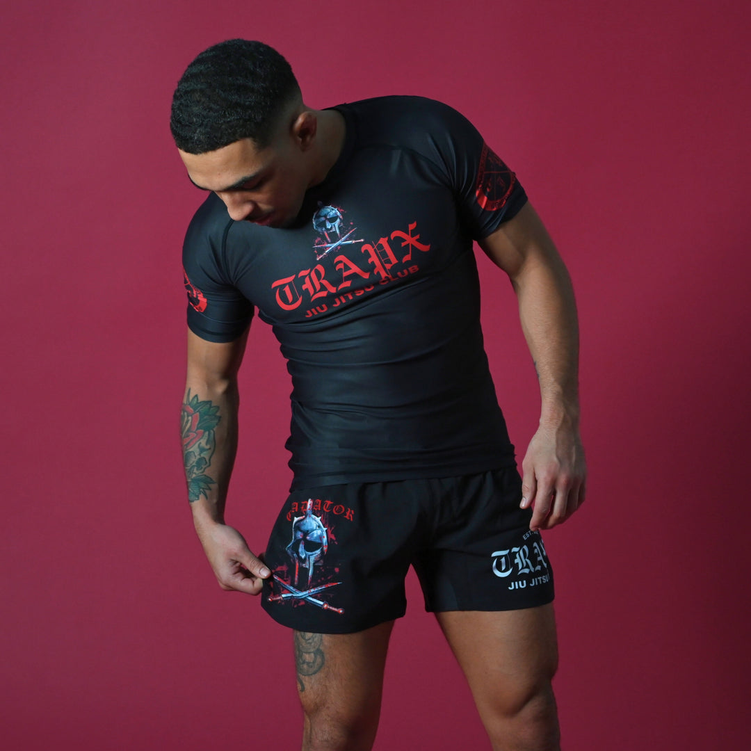 GLADIATOR SHORT SLEEVE RASHGUARD - BLACK