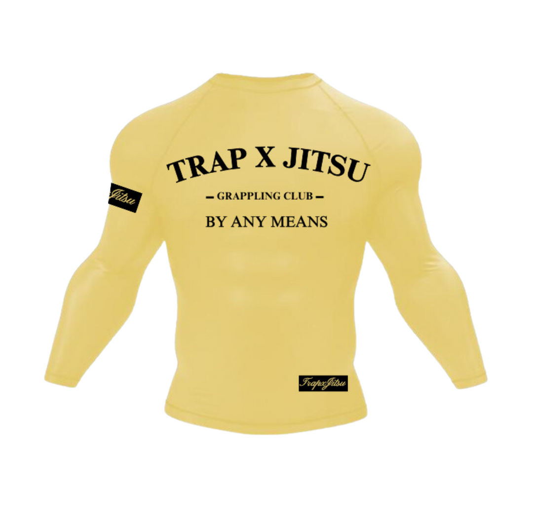 GOLD LONG SLEEVE RASHGUARD