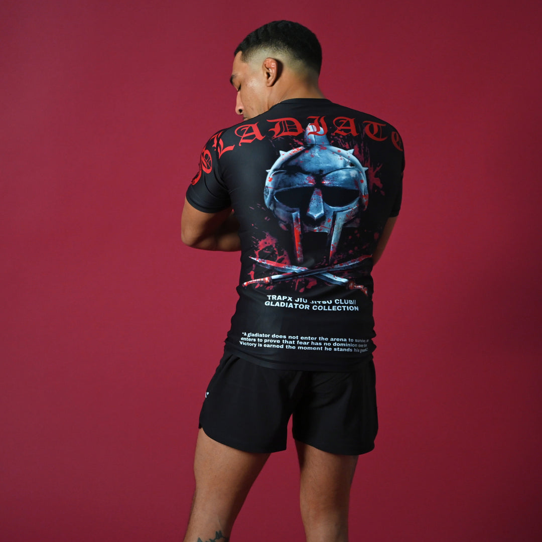 GLADIATOR SHORT SLEEVE RASHGUARD - BLACK