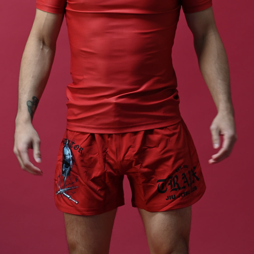 GLADIATOR NO-GI SHORTS - RED