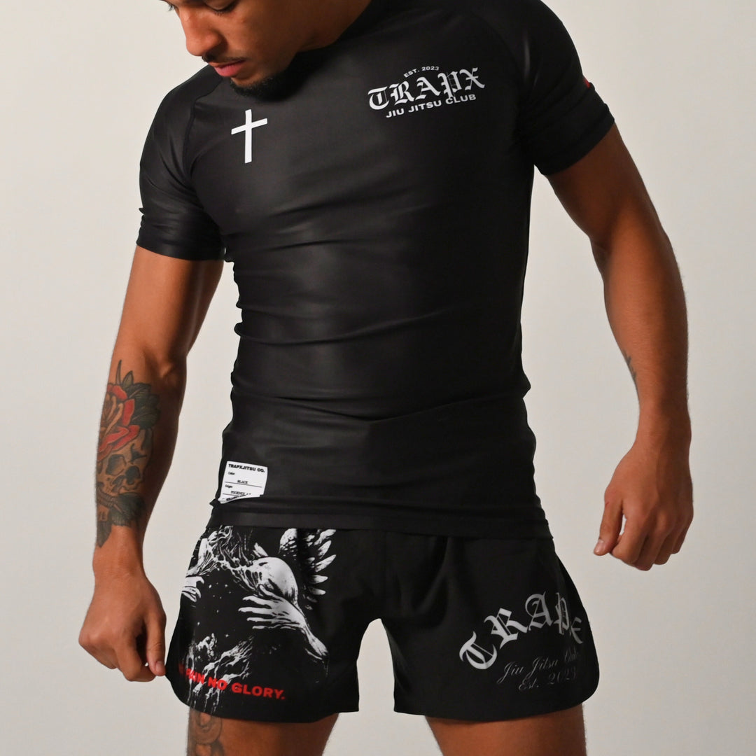 MARTYR SHORT SLEEVE RASHGUARD - BLACK