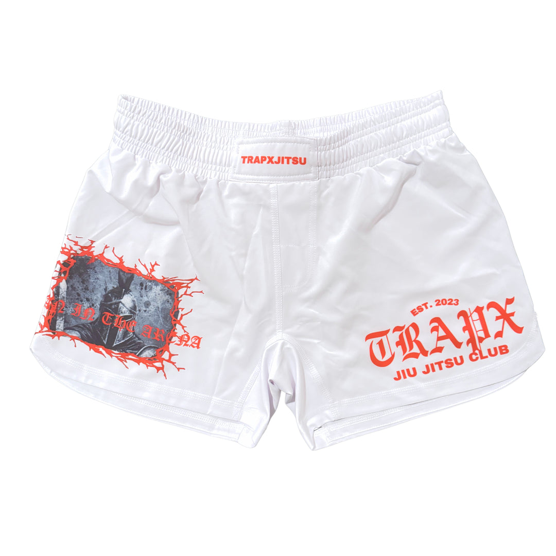 MAN IN THE ARENA NO-GI SHORTS - WHITE