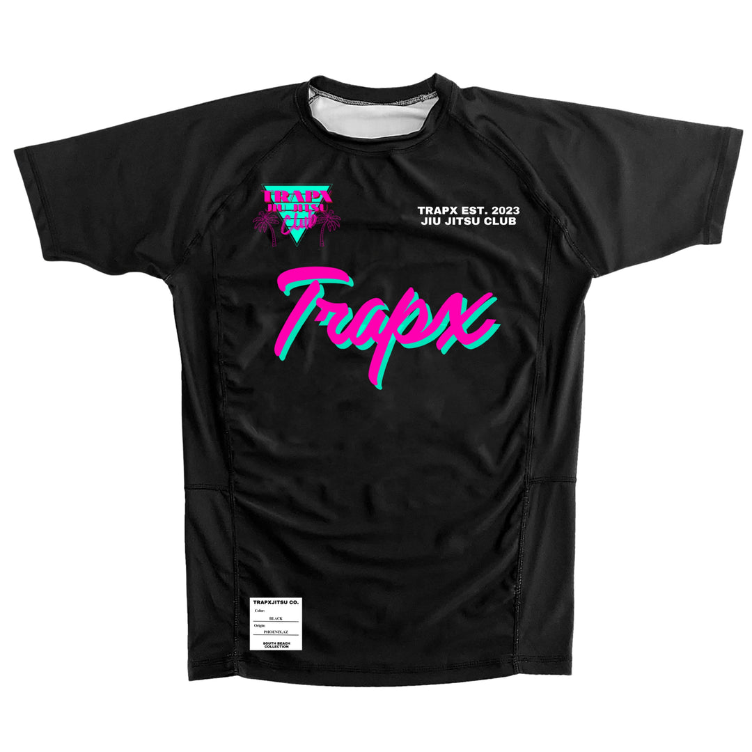 305 VICE SHORT SLEEVE RASHGUARD - BLACK