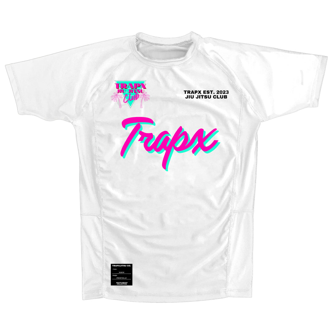 305 VICE SHORT SLEEVE RASHGUARD - WHITE