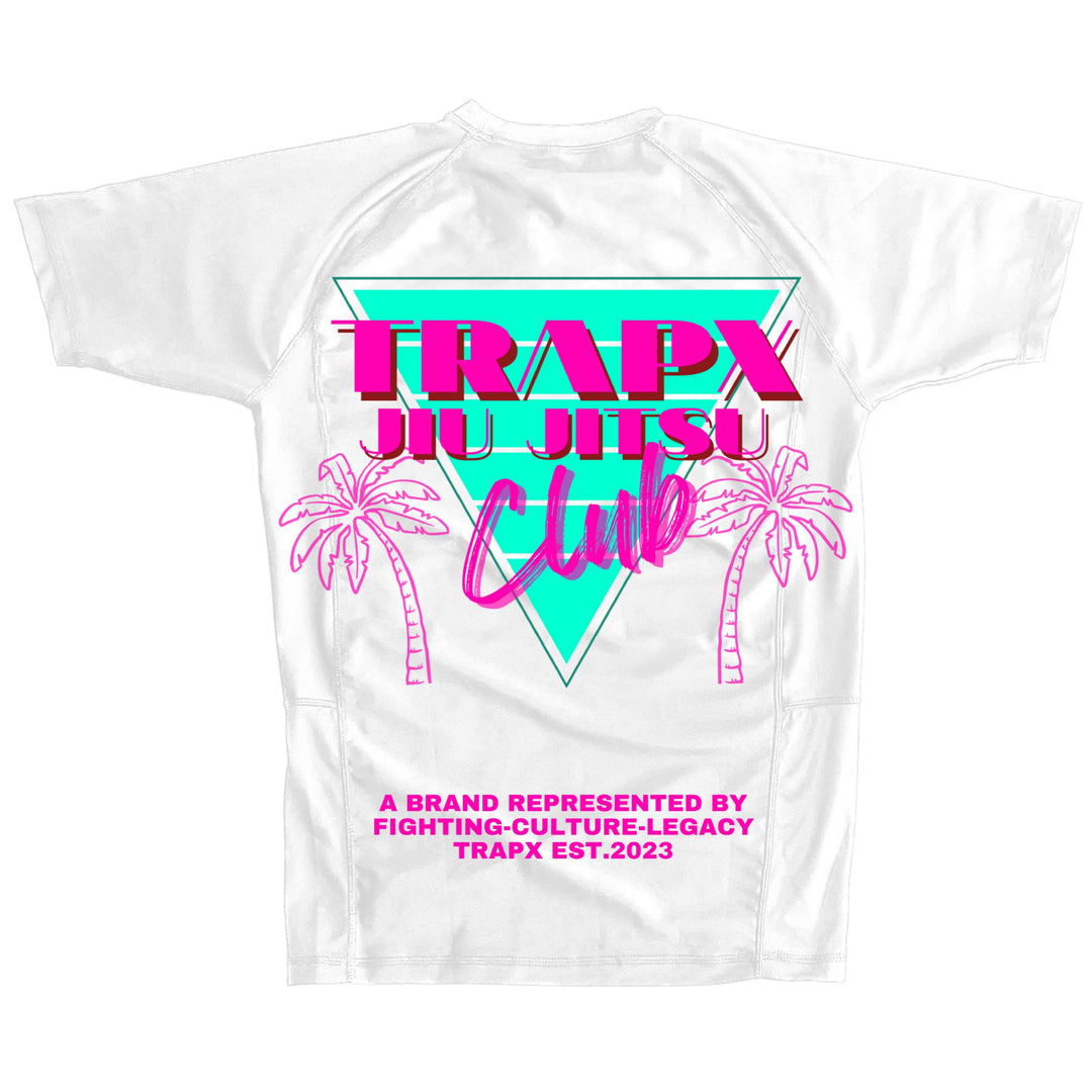 305 VICE SHORT SLEEVE RASHGUARD - WHITE