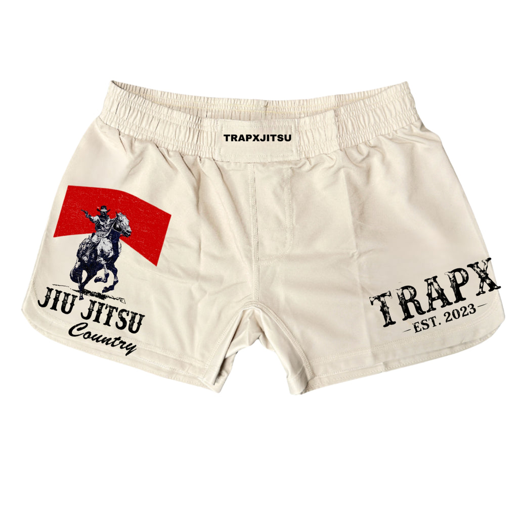 FRONTIER NO-GI SHORTS - OFF WHITE – TrapxJitsu