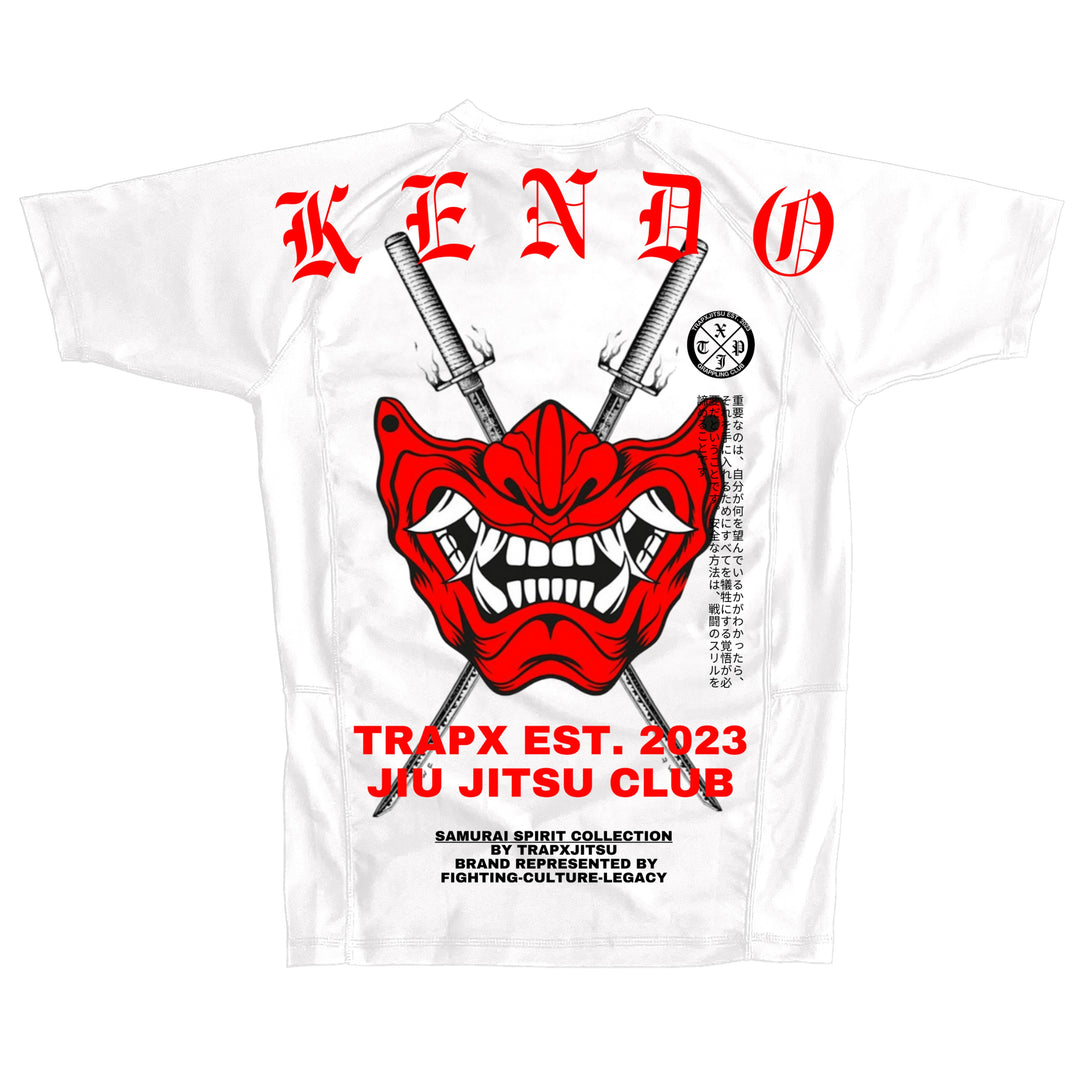 KENDO SHORT SLEEVE RASHGUARD - WHITE
