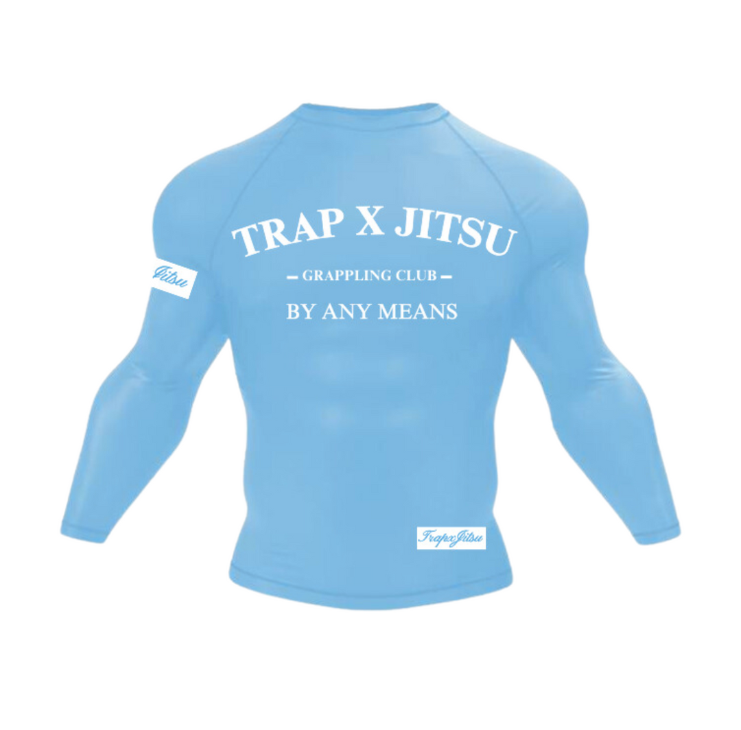 POWDER BLUE LONG SLEEVE RASHGUARD