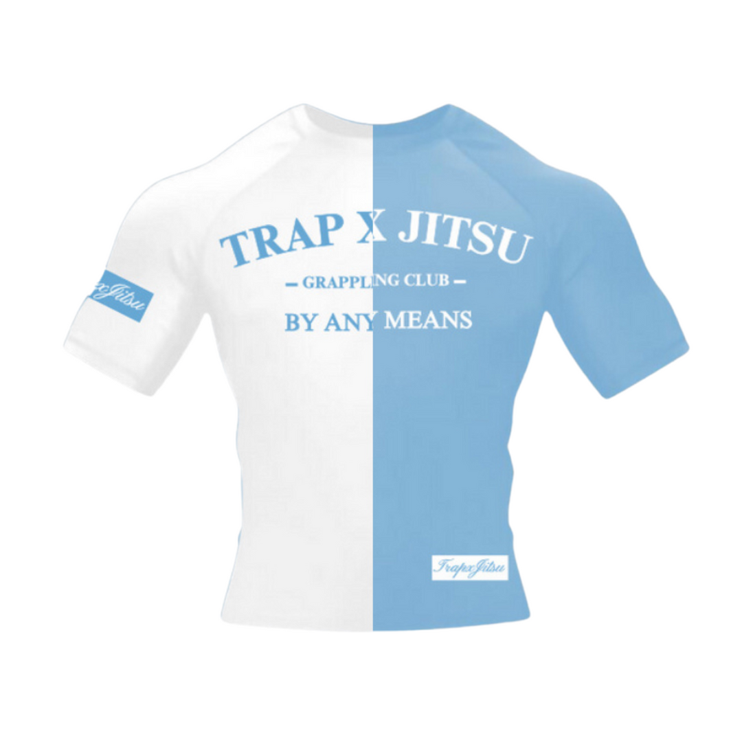 POWDER BLUE V2 SHORT SLEEVE RASHGUARD