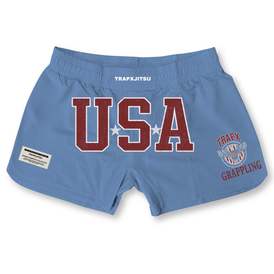 USA VINTAGE NO-GI SHORTS - BLUE