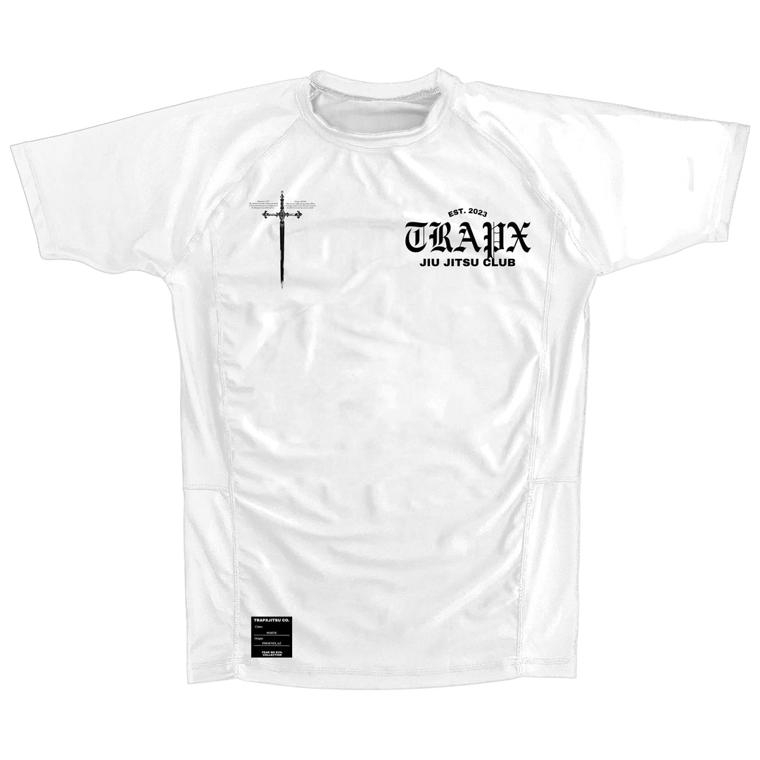 ARMOR OF CHRIST SHORT SLEEVE RASHGUARD - WHITE