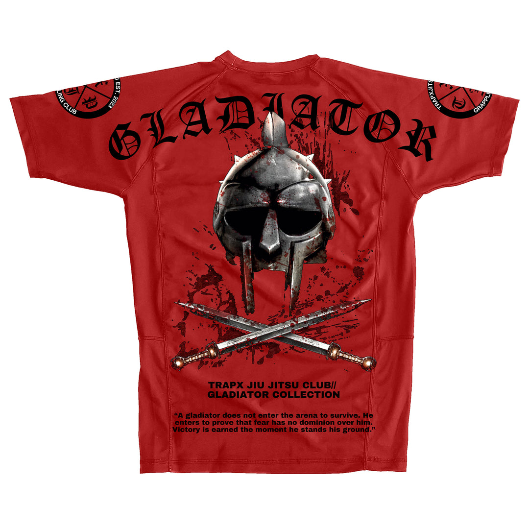 GLADIATOR SHORT SLEEVE RASHGUARD - RED