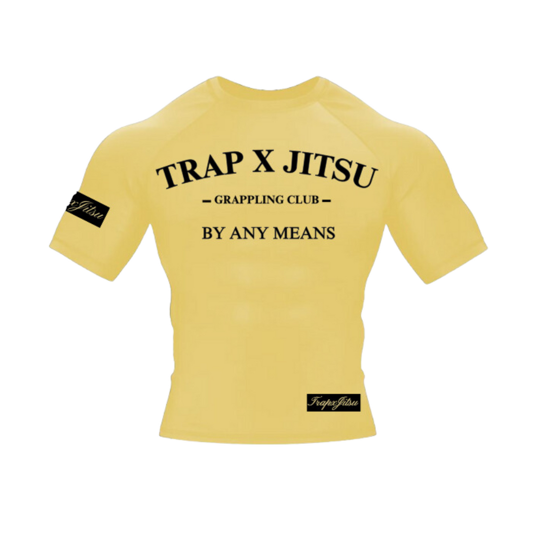 GOLD SHORT SLEEVE RASHGUARD