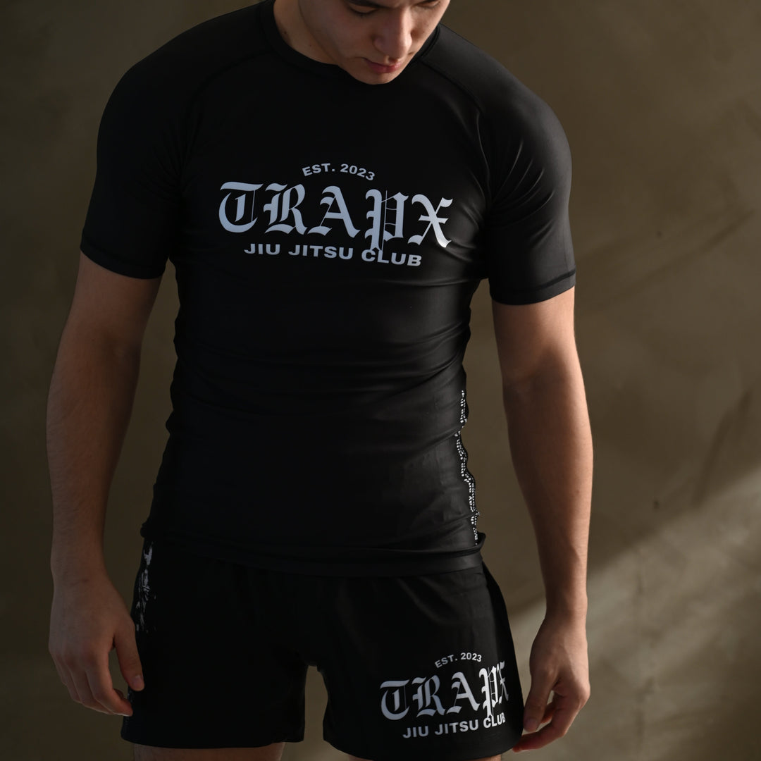 SAVIOR SHORT SLEEVE RASHGUARD - BLACK