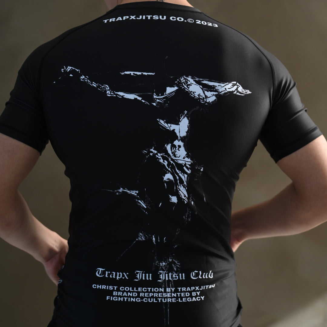 SAVIOR SHORT SLEEVE RASHGUARD - BLACK