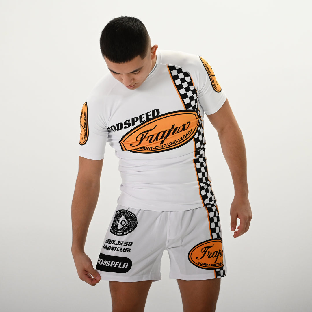 GODSPEED V2 SHORT SLEEVE RASHGUARD - WHITE