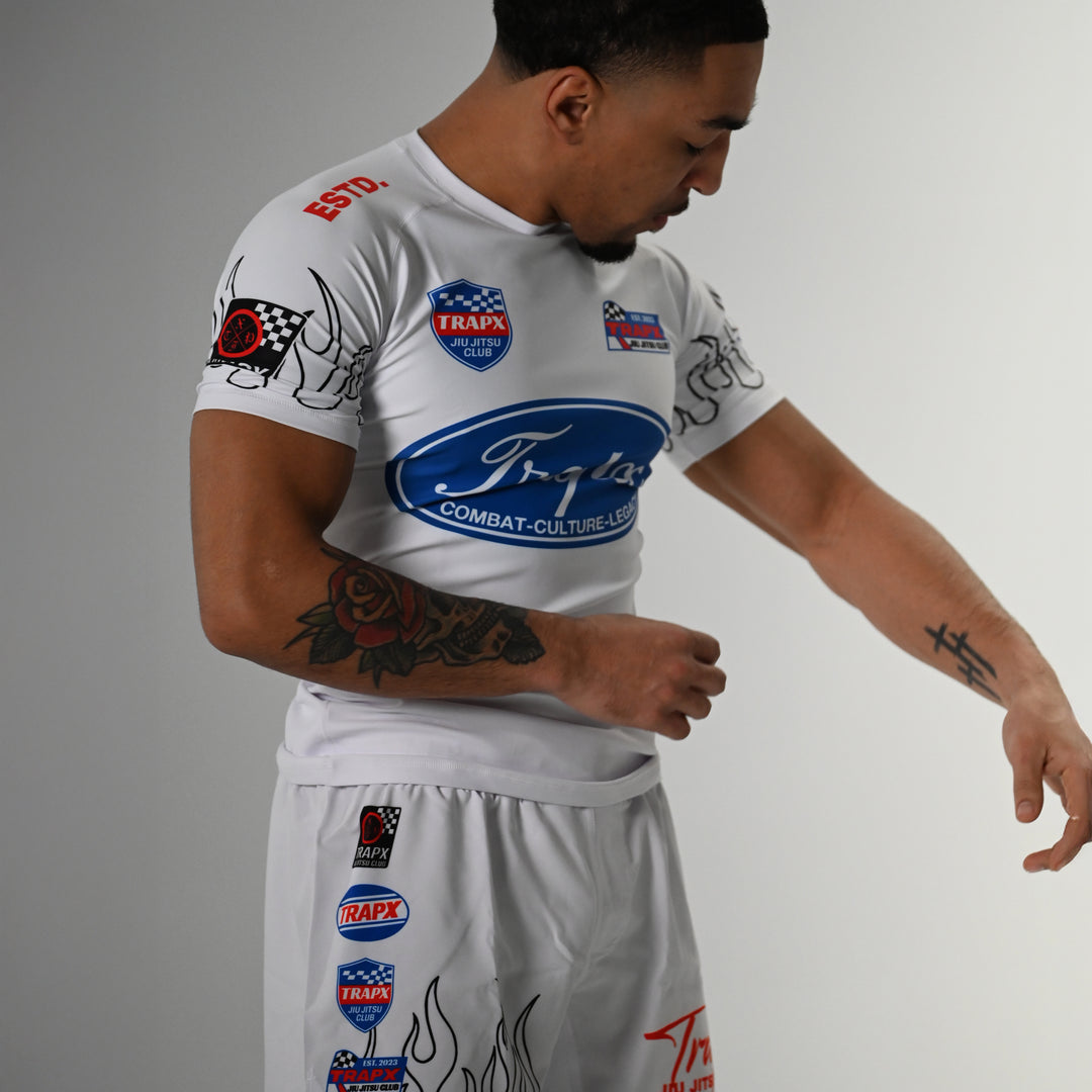 GODSPEED SHORT SLEEVE RASHGUARD - WHITE