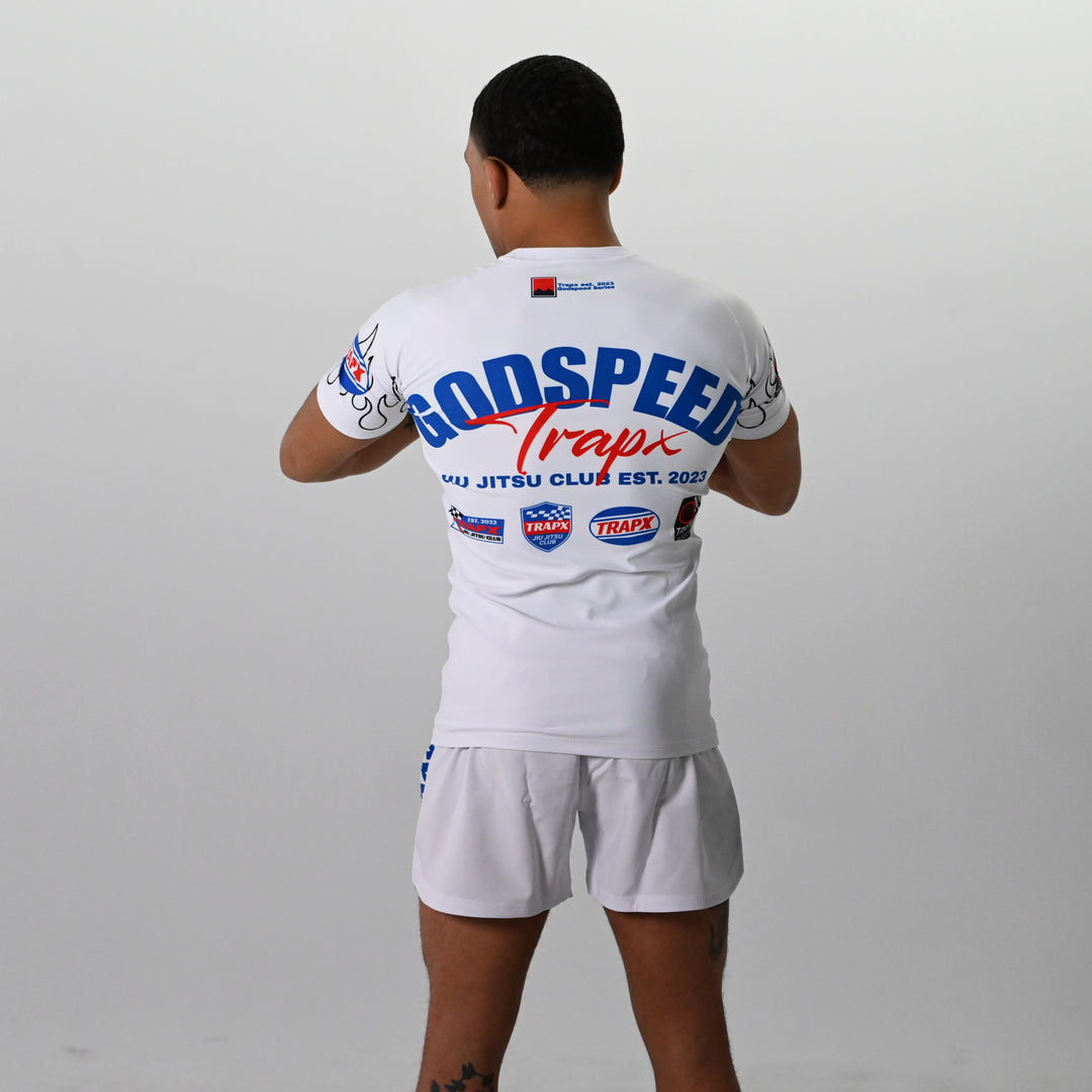 GODSPEED SHORT SLEEVE RASHGUARD - WHITE