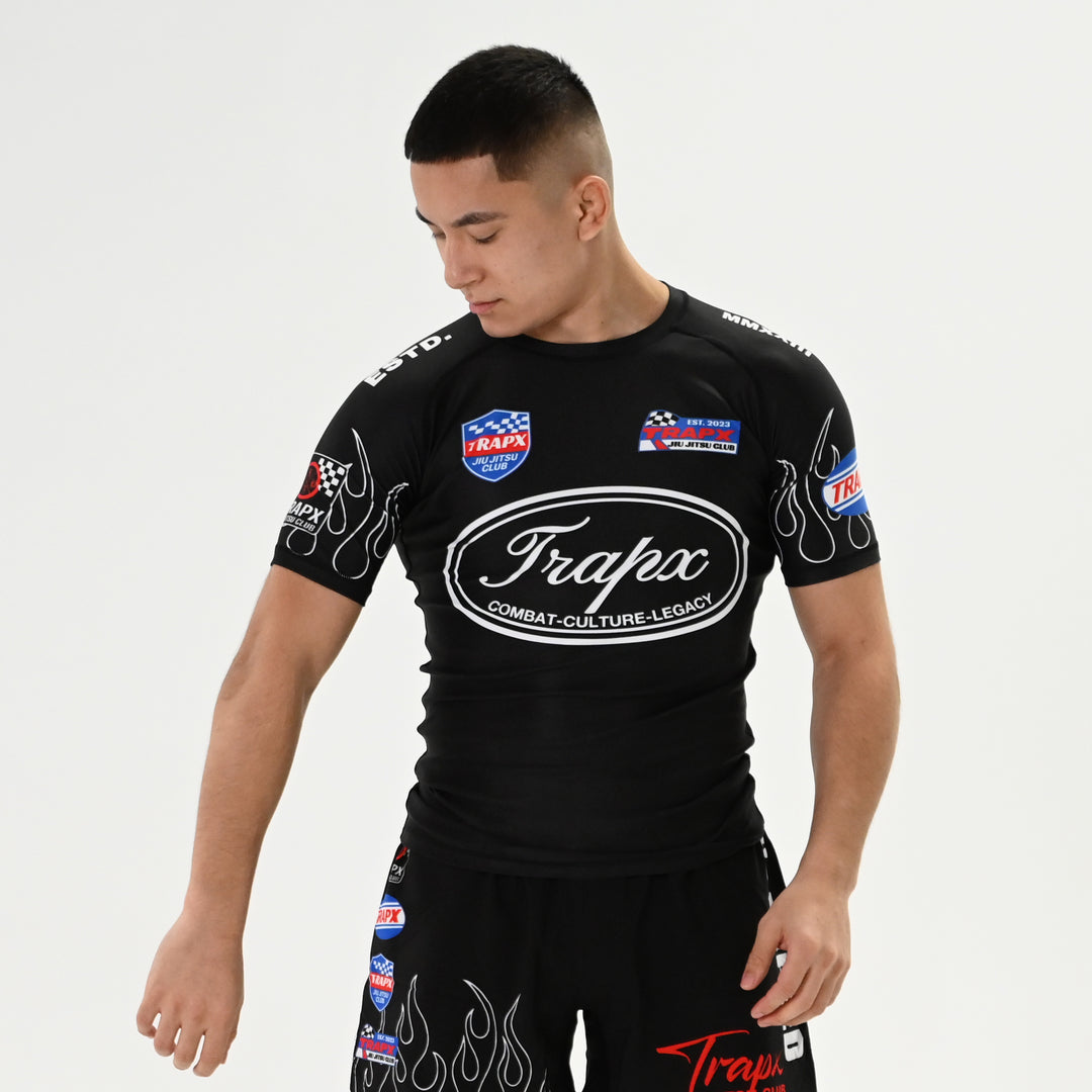 GODSPEED SHORT SLEEVE RASHGUARD - BLACK
