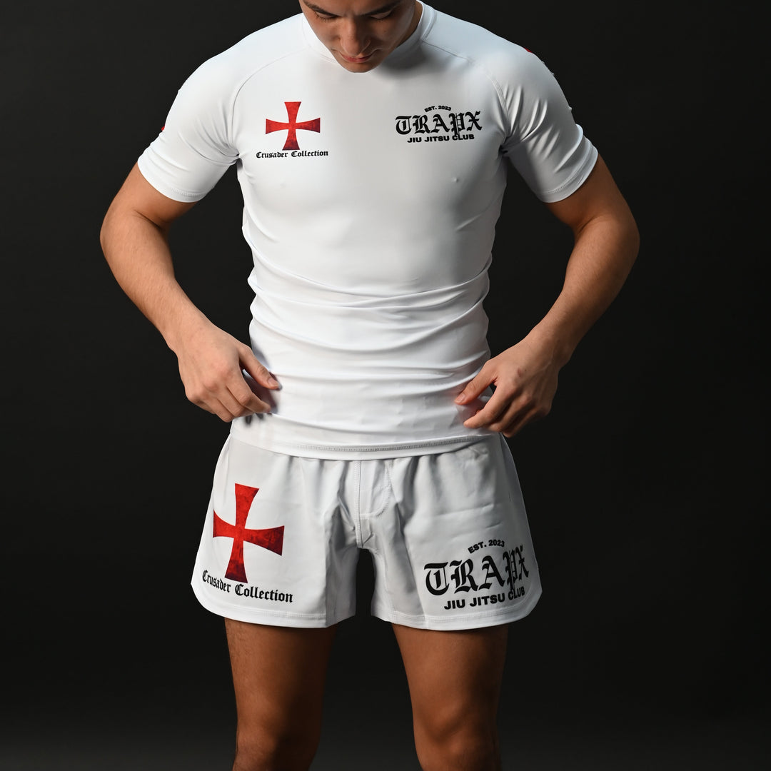 CRUSADER CROSS NO-GI SHORTS - WHITE