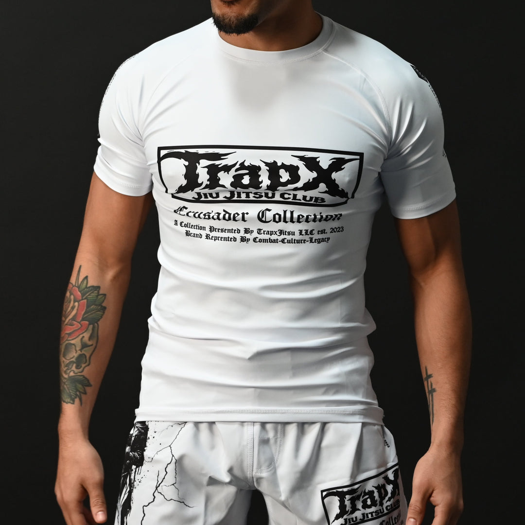 SENTINEL SHORT SLEEVE RASHGUARD - WHITE