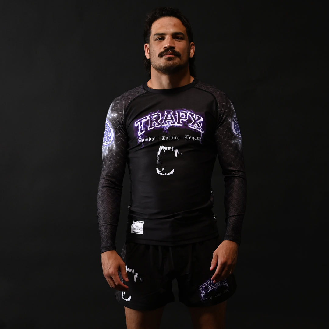 DOG MENTALITY LONG SLEEVE RASHGUARD - BLACK