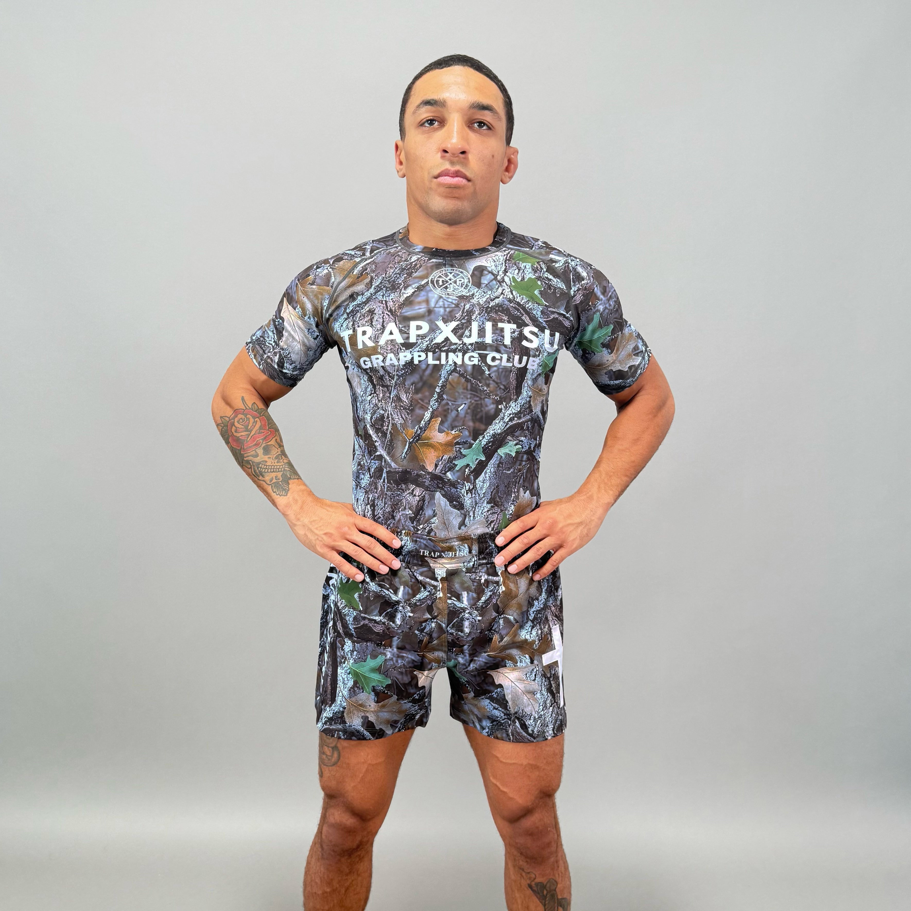 JIU JITSU & JESUS SHORT SLEEVE RASHGUARD - CAMO – TrapxJitsu
